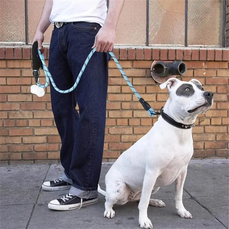 StrongWalk™ Reflective Heavy-Duty Manual Dog Leash