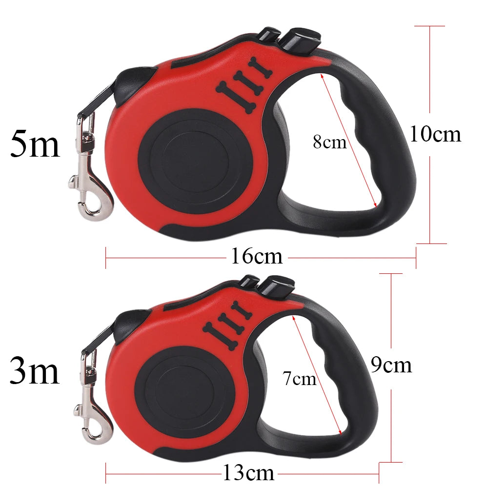 FreeWalk™ Solo Automatic Retractable Dog Leash – 3m & 5m