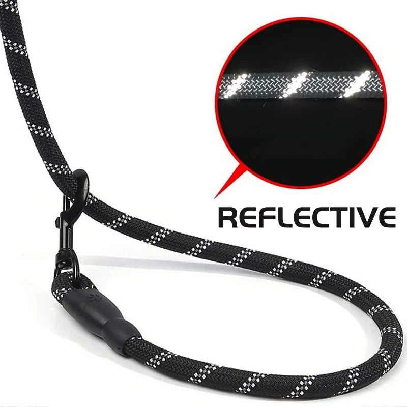 StrongWalk™ Reflective Heavy-Duty Manual Dog Leash