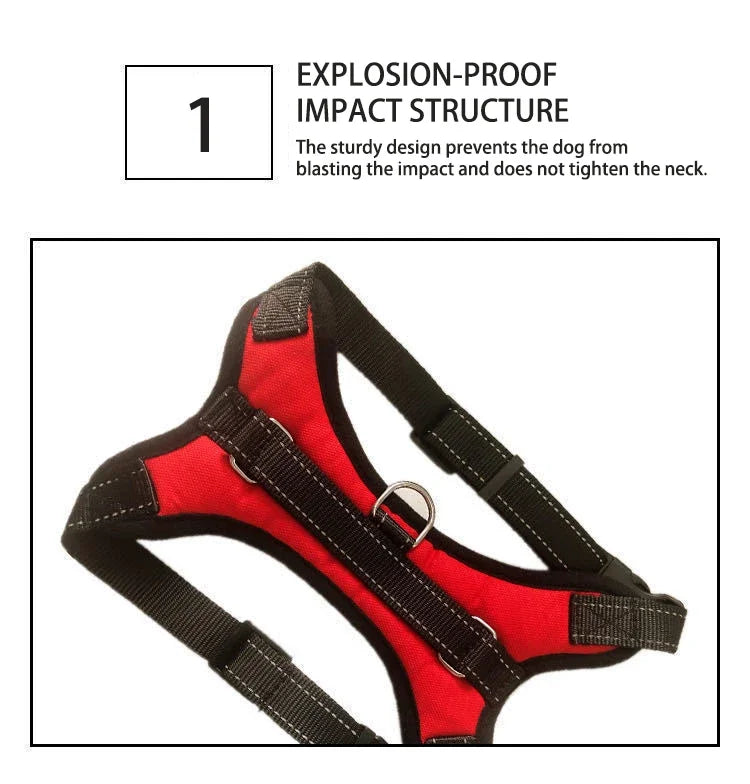ComfyFit™ Adjustable Reflective Dog Harness