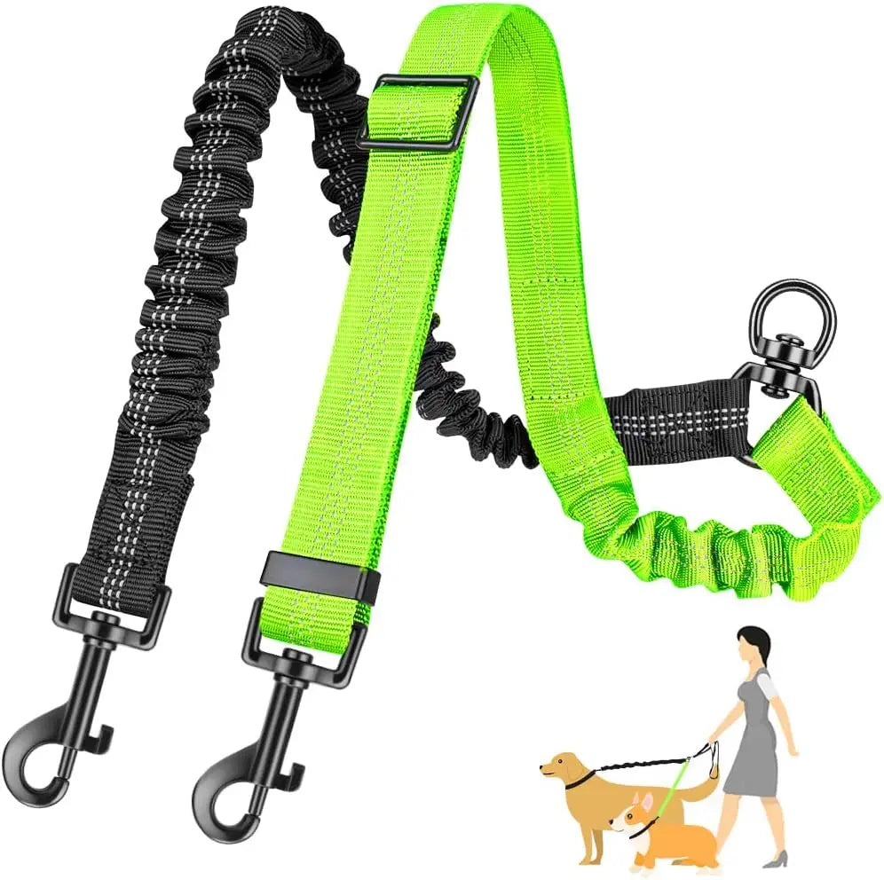 TwinWalk™ Manual Shock-Absorbing Dual Dog Leash Coupler
