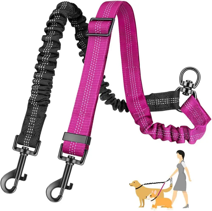 TwinWalk™ Manual Shock-Absorbing Dual Dog Leash Coupler